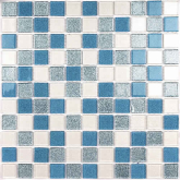 Shine Blue 4*25*25 300*300 Мозаика Керамическая мозаика Shine Blue 30x30
